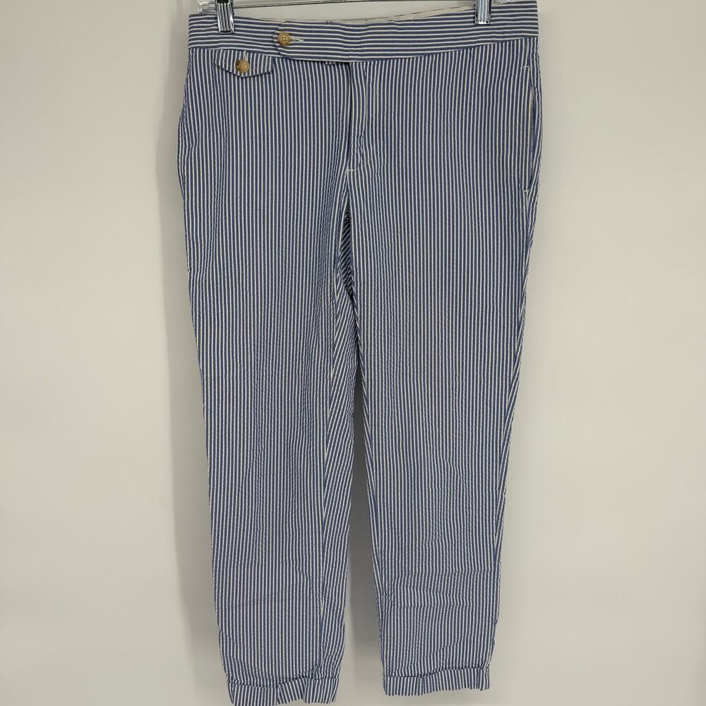 Vintage Ralph Lauren Sport Capri Women’s 4 Seersucker Nautical Coastal Vacation
